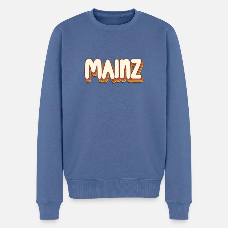 Mainzerin Mainzer Mayence - Pull Premium bio Homme - bleu pigeon