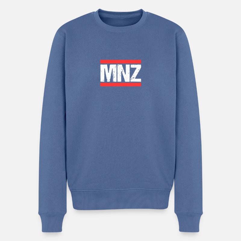 Mainzerin Mainzer Mainz - Männer Premium Bio Pullover - Taubenblau