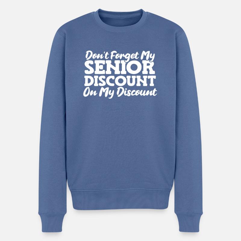 Rentner Rente Humor - Männer Premium Bio Pullover - Taubenblau
