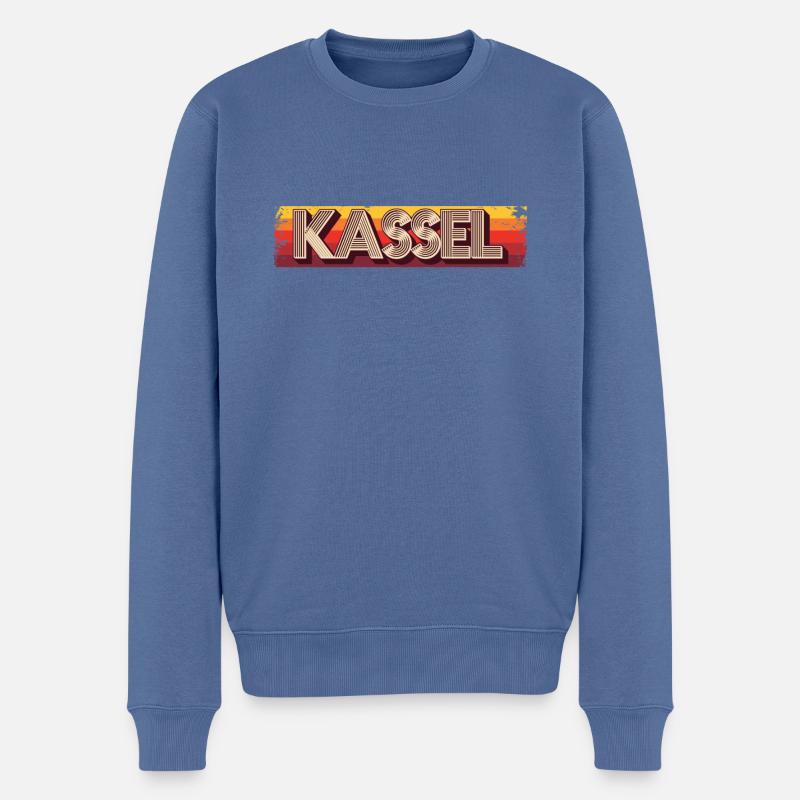 Kasselerin Kasseler Kassel - Pull Premium bio Homme - bleu pigeon