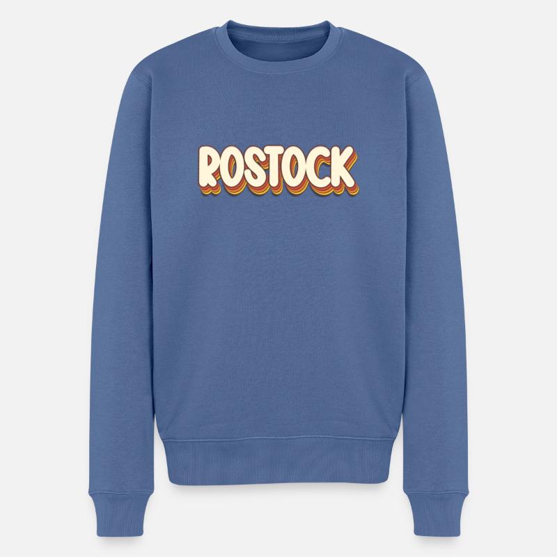 Rostockerin Rostocker Rostock - Pull Premium bio Homme - bleu pigeon