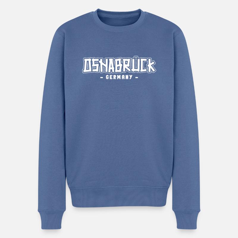 Osnabrückerin Osnabrücker Osnabrück - Männer Premium Bio Pullover - Taubenblau