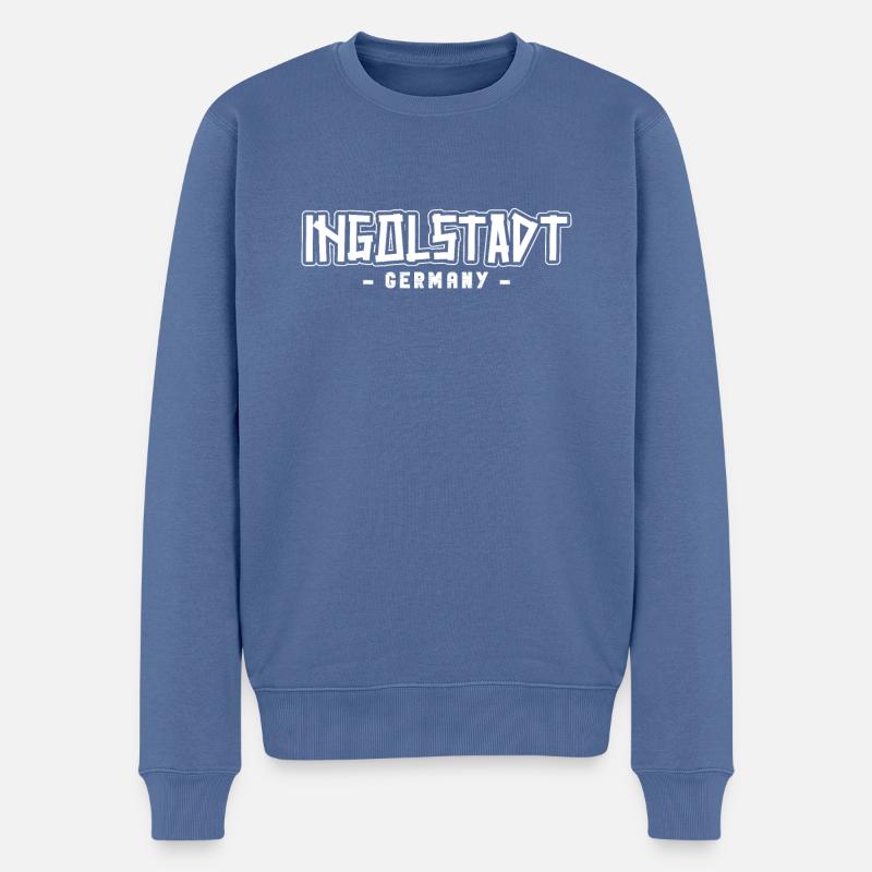 Résident d’Ingolstadt Ingolstadt - Pull Premium bio Homme - bleu pigeon