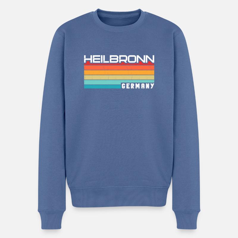 Heilbronnerin Heilbronner Heilbronn - Pull Premium bio Homme - bleu pigeon