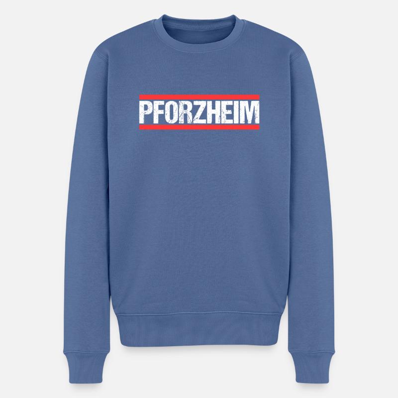 Pforzheimerin Pforzheimer Pforzheim - Männer Premium Bio Pullover - Taubenblau