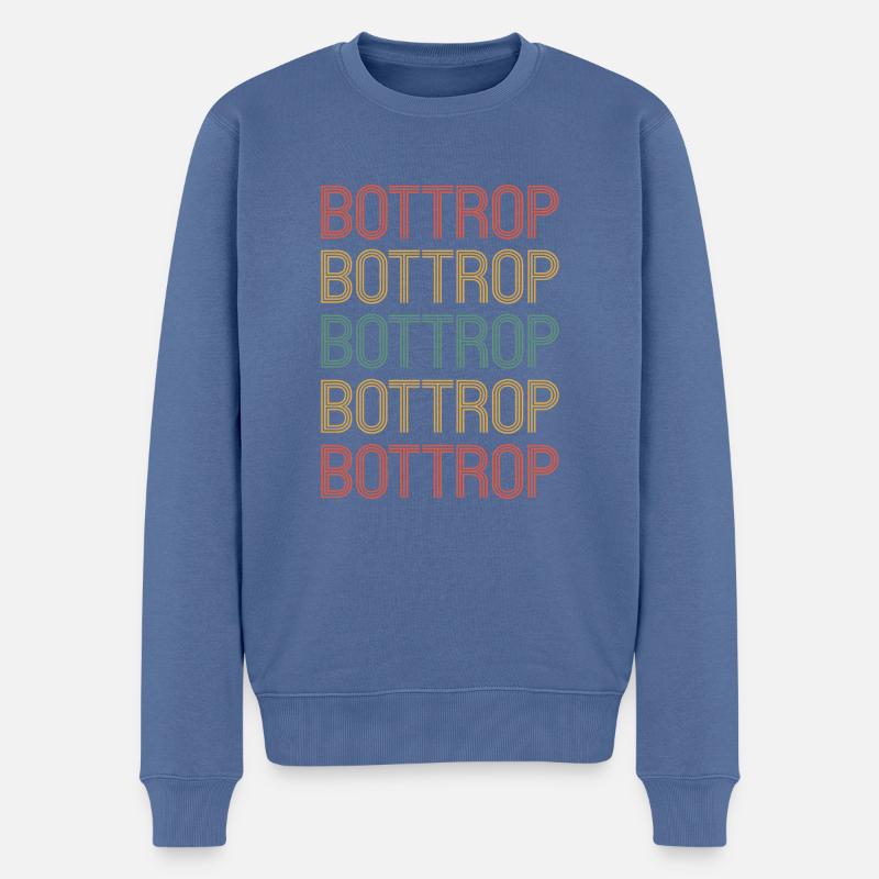 Bottropérine Bottroper Bottrop - Pull Premium bio Homme - bleu pigeon