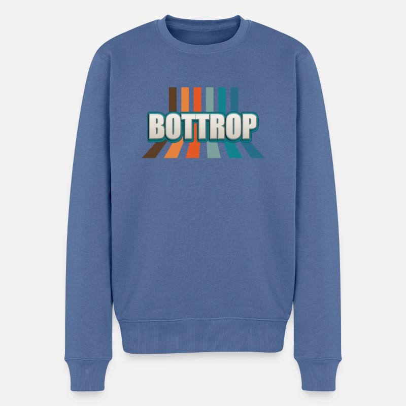 Bottropérine Bottroper Bottrop - Pull Premium bio Homme - bleu pigeon