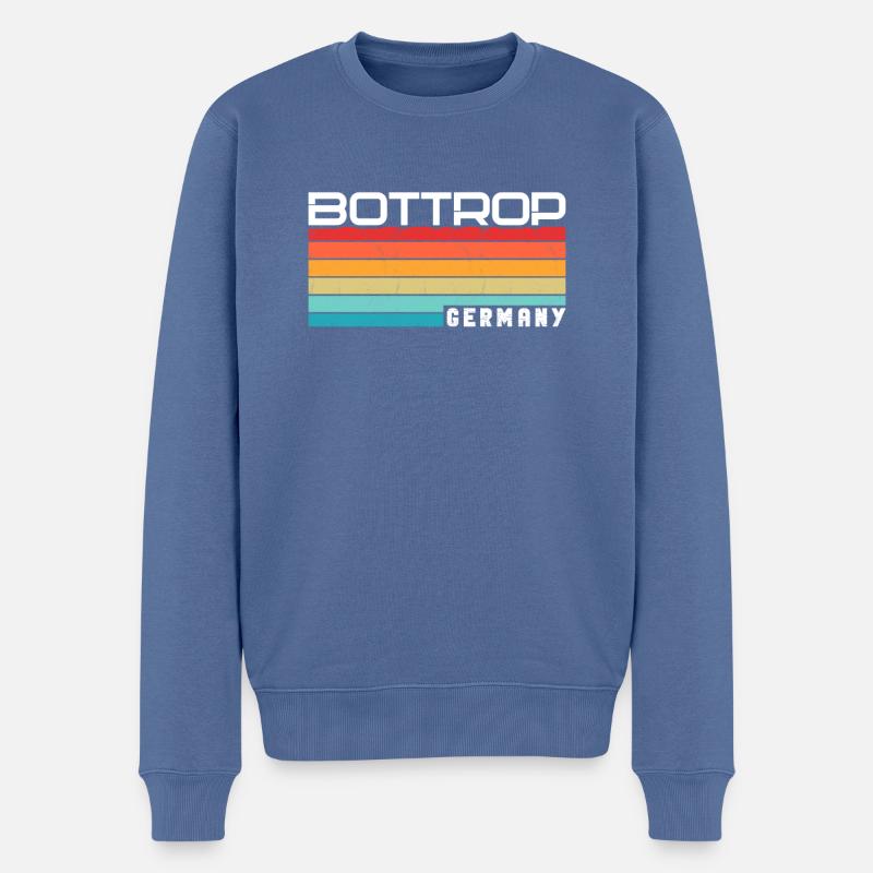 Bottroperin Bottroper Bottrop - Männer Premium Bio Pullover - Taubenblau