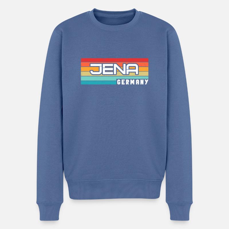 Jenaerin Jenaer Jena - Pull Premium bio Homme - bleu pigeon
