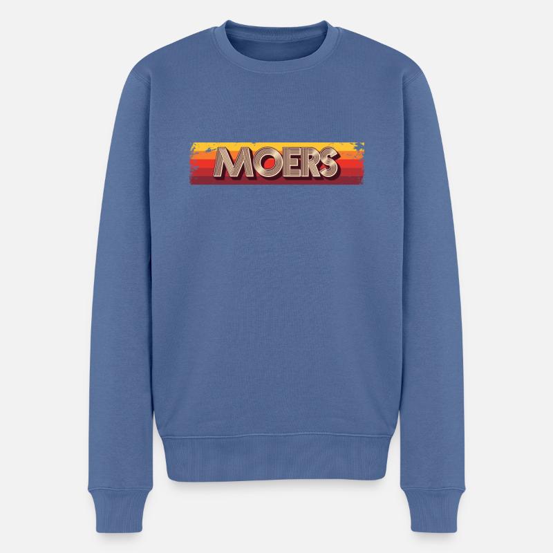 Moerserin Moerser Moers - Männer Premium Bio Pullover - Taubenblau