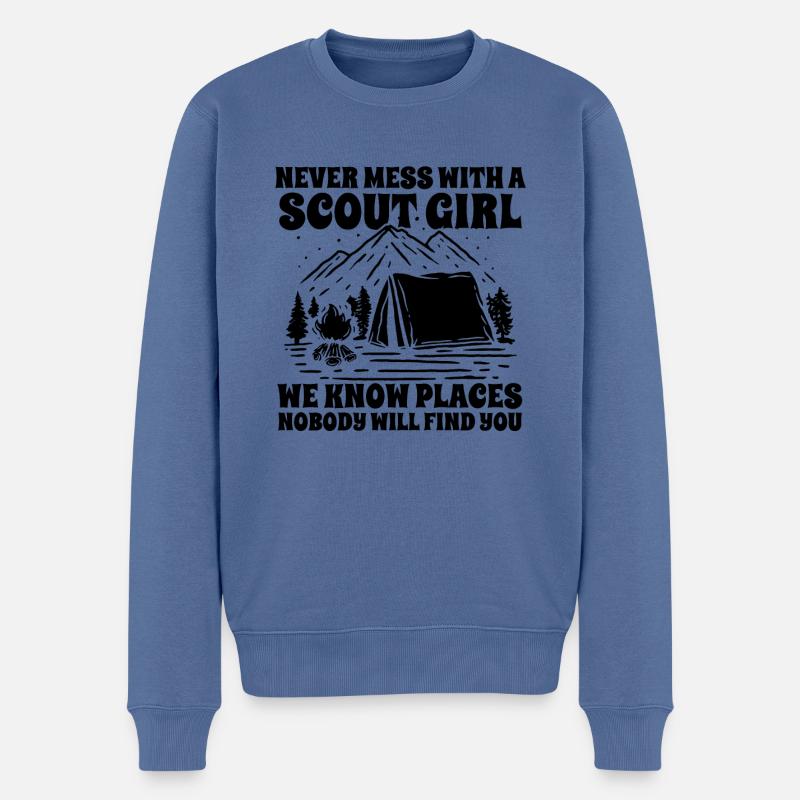 Éclaireur - Pull Premium bio Homme - bleu pigeon