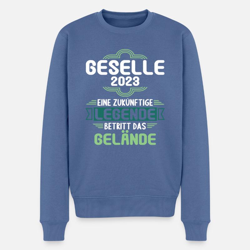 Geselle Gesellenprüfung bestanden Gesellen - Männer Premium Bio Pullover - Taubenblau