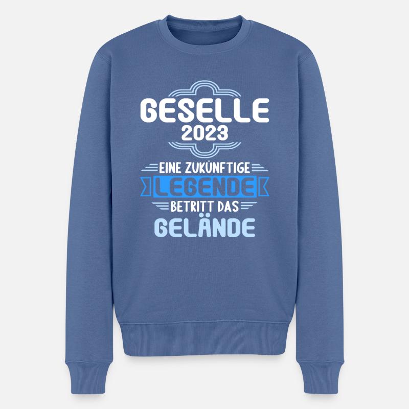 Geselle Gesellenprüfung bestanden Gesellen - Männer Premium Bio Pullover - Taubenblau