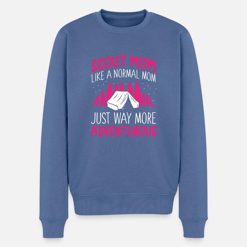 Mère scoute - Pull Premium bio Homme - bleu pigeon