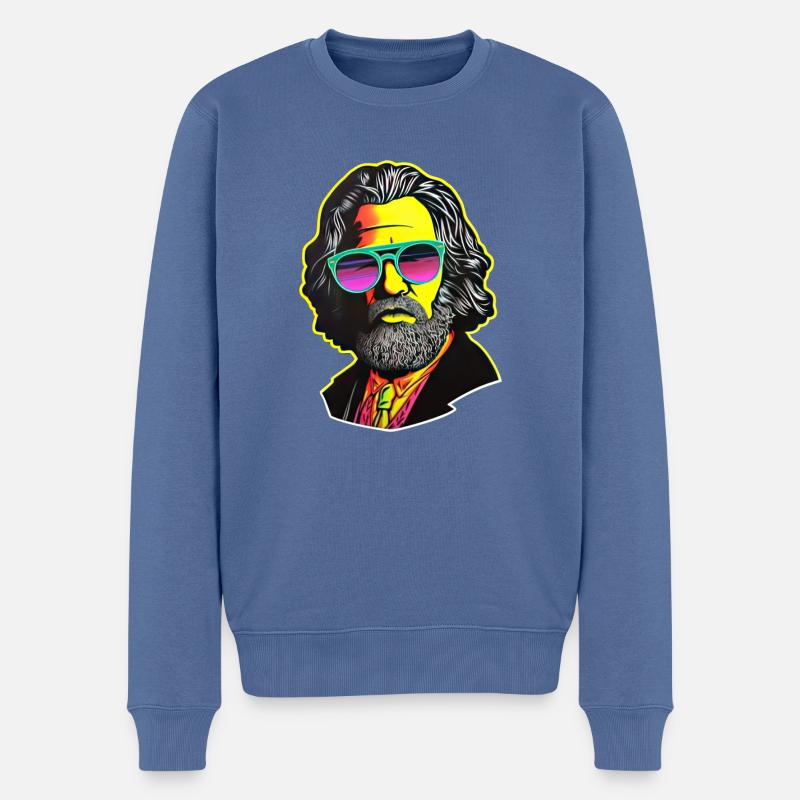 Kommunismus Links Marxismus Karl Marx - Männer Premium Bio Pullover - Taubenblau