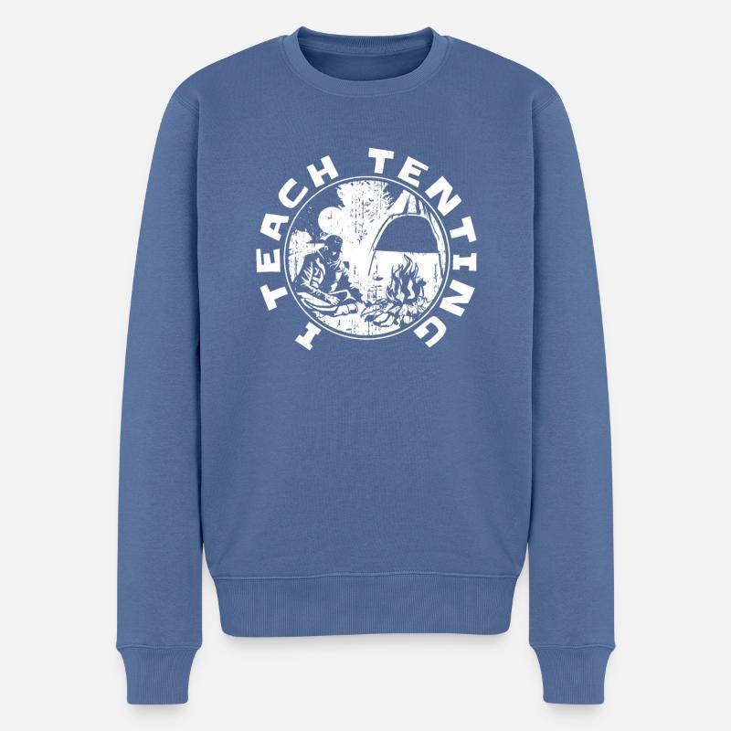 Éclaireur - Pull Premium bio Homme - bleu pigeon