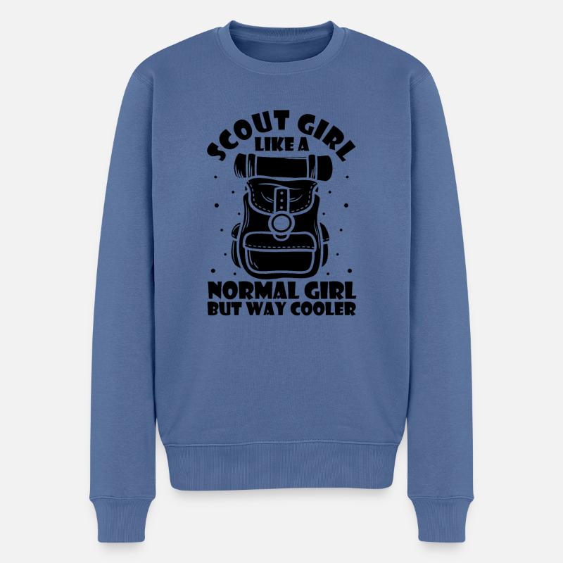 Éclaireur - Pull Premium bio Homme - bleu pigeon