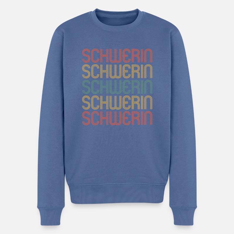 Schwerin Schwerinerin Schweriner Stadt Schwerin - Männer Premium Bio Pullover - Taubenblau