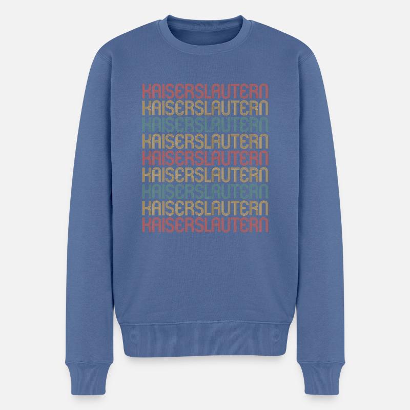 Kaiserslauternerin Kaiserslauterner Kaiserslautern - Männer Premium Bio Pullover - Taubenblau