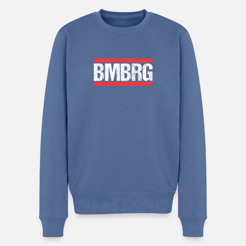 Bamberg Bambergerin Bamberger Stadt Bamberg - Männer Premium Bio Pullover - Taubenblau