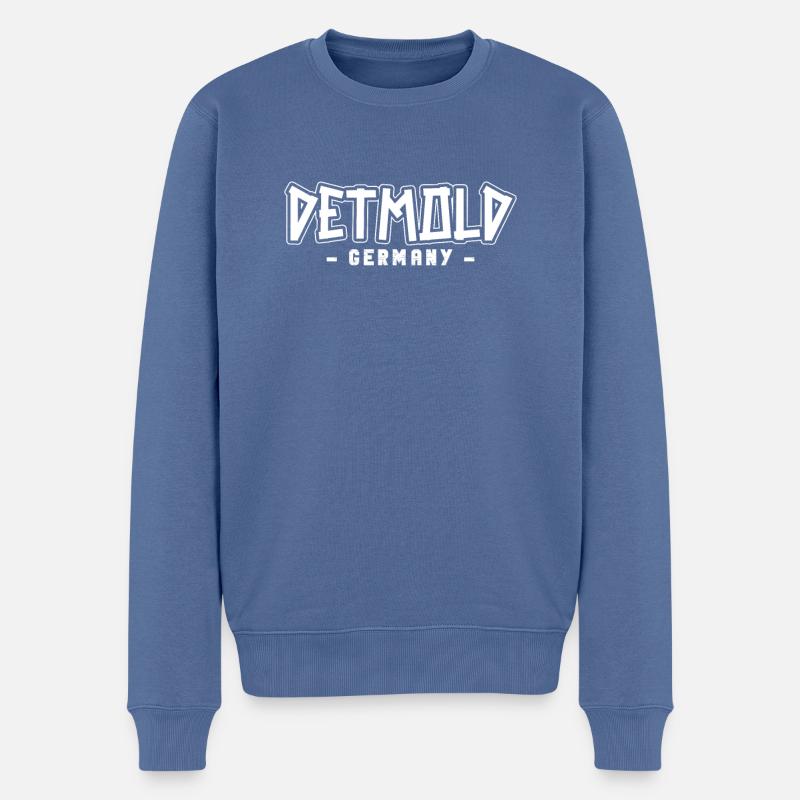 Detmolderin Detmolder Detmold - Pull Premium bio Homme - bleu pigeon