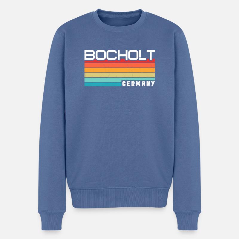 Bocholterin Bocholter Bocholt - Männer Premium Bio Pullover - Taubenblau