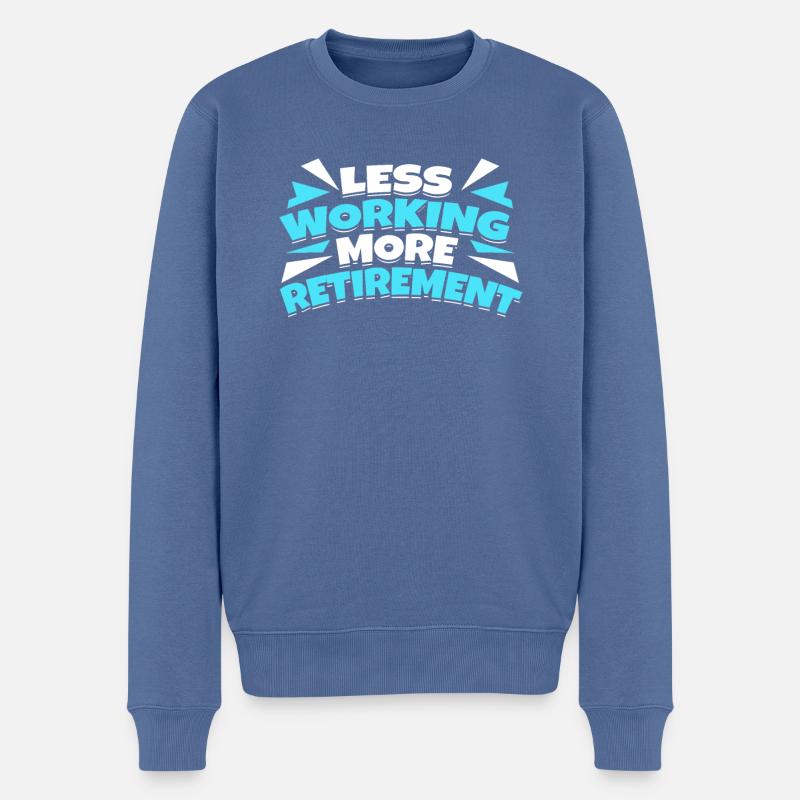 Rentner Rente Lustig - Männer Premium Bio Pullover - Taubenblau