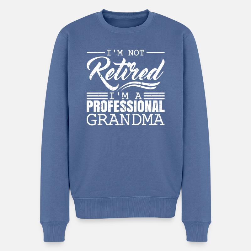 Rentner Rente - Männer Premium Bio Pullover - Taubenblau