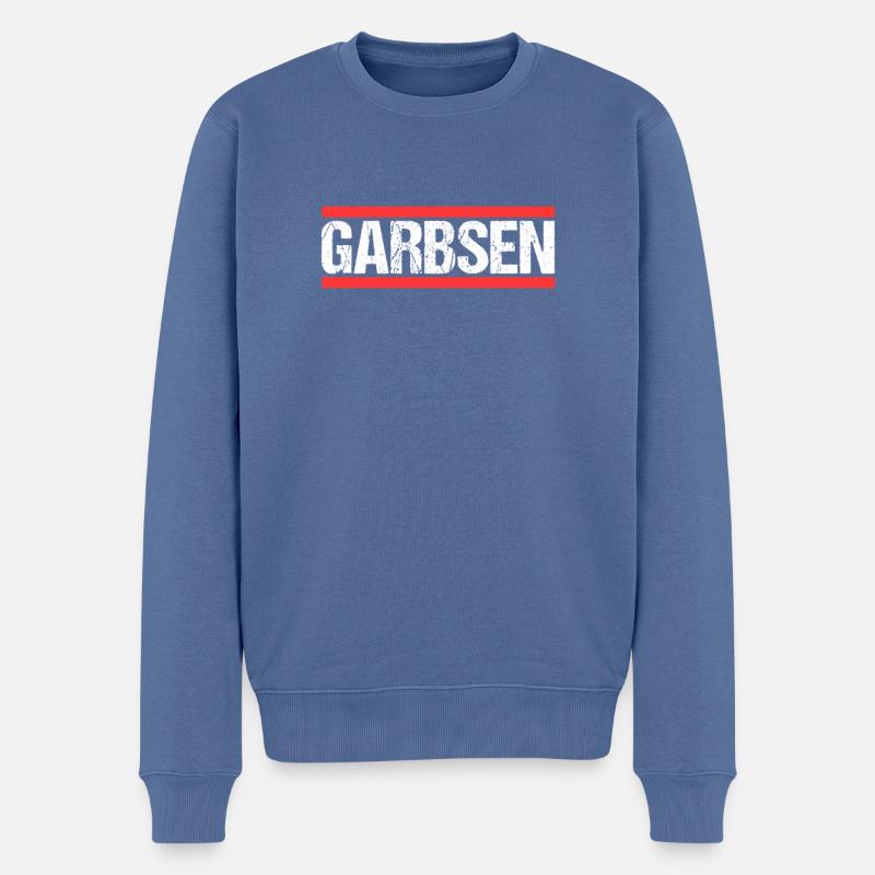 Garbsenerin Garbsener Garbsen - Pull Premium bio Homme - bleu pigeon