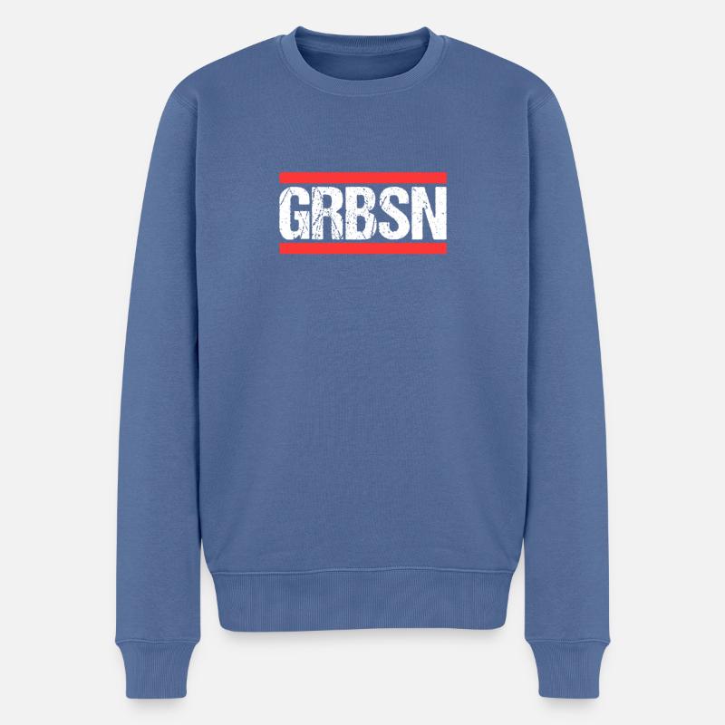 Garbsenerin Garbsener Garbsen - Pull Premium bio Homme - bleu pigeon
