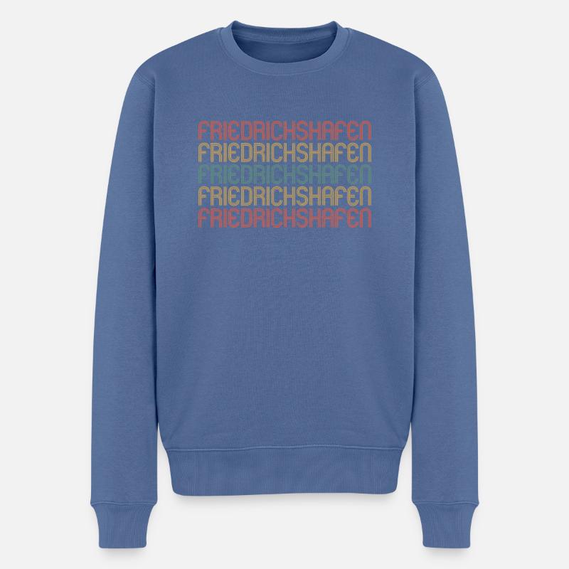 Friedrichshafener Friedrichshafen - Männer Premium Bio Pullover - Taubenblau