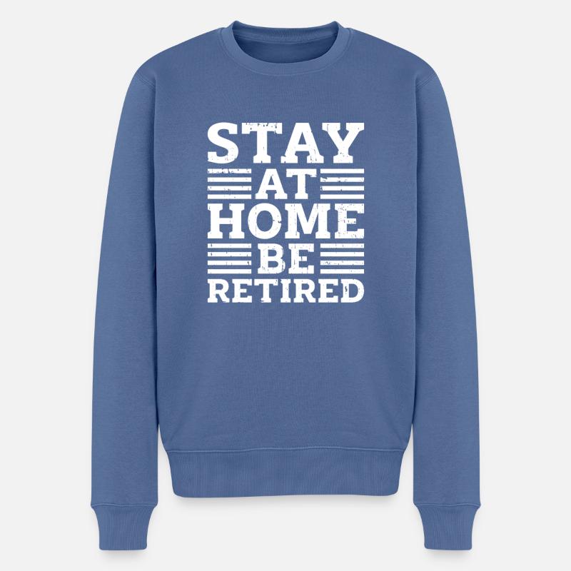 Rentner Rente - Männer Premium Bio Pullover - Taubenblau
