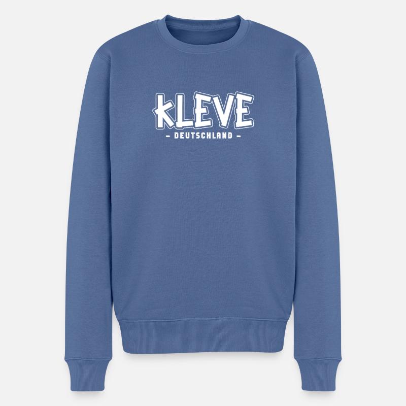 Kleverin Klever Kleve - Pull Premium bio Homme - bleu pigeon