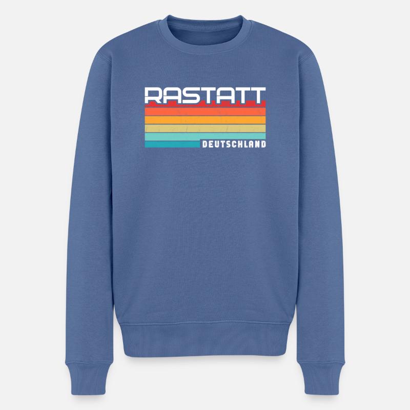 Rastatterin Rastatter Rastatt - Männer Premium Bio Pullover - Taubenblau