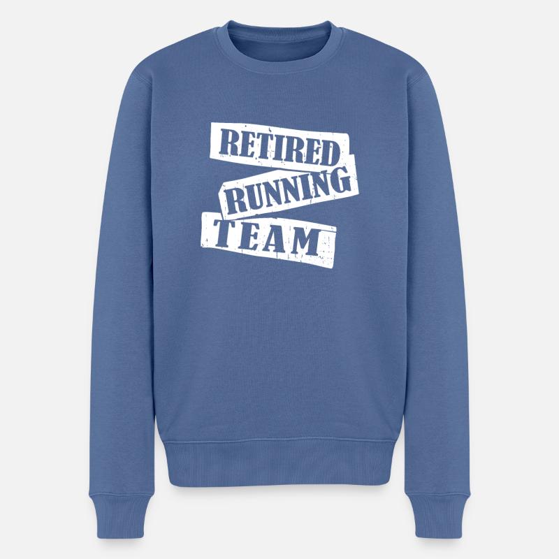 Rentner Rente - Männer Premium Bio Pullover - Taubenblau