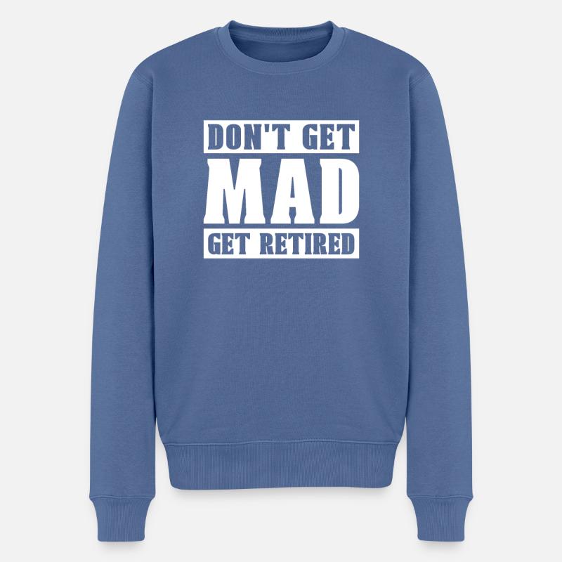 Rentner Rente Lustig - Männer Premium Bio Pullover - Taubenblau