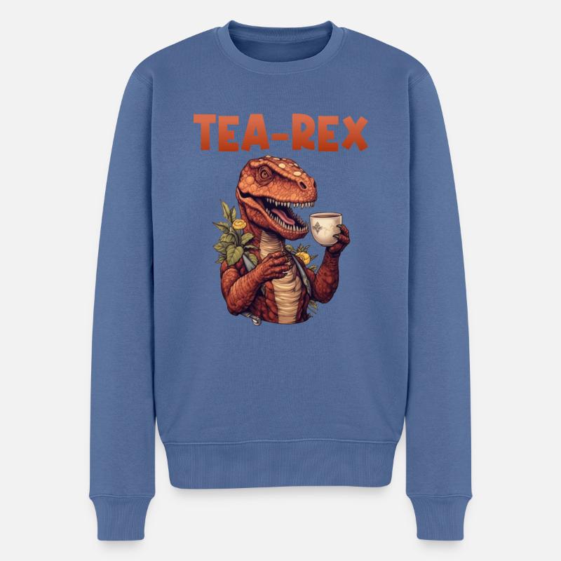 Teeliebhaber Tee Teetrinkerin Teetrinker - Männer Premium Bio Pullover - Taubenblau