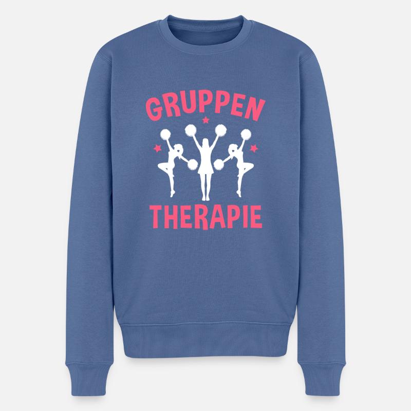 Cheerleading Choreografien Akrobatik Cheerleader - Männer Premium Bio Pullover - Taubenblau