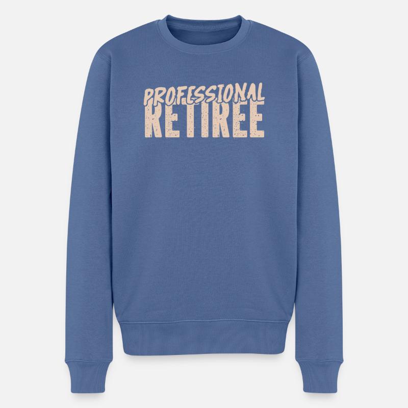 Rentner Rente Lustig - Männer Premium Bio Pullover - Taubenblau