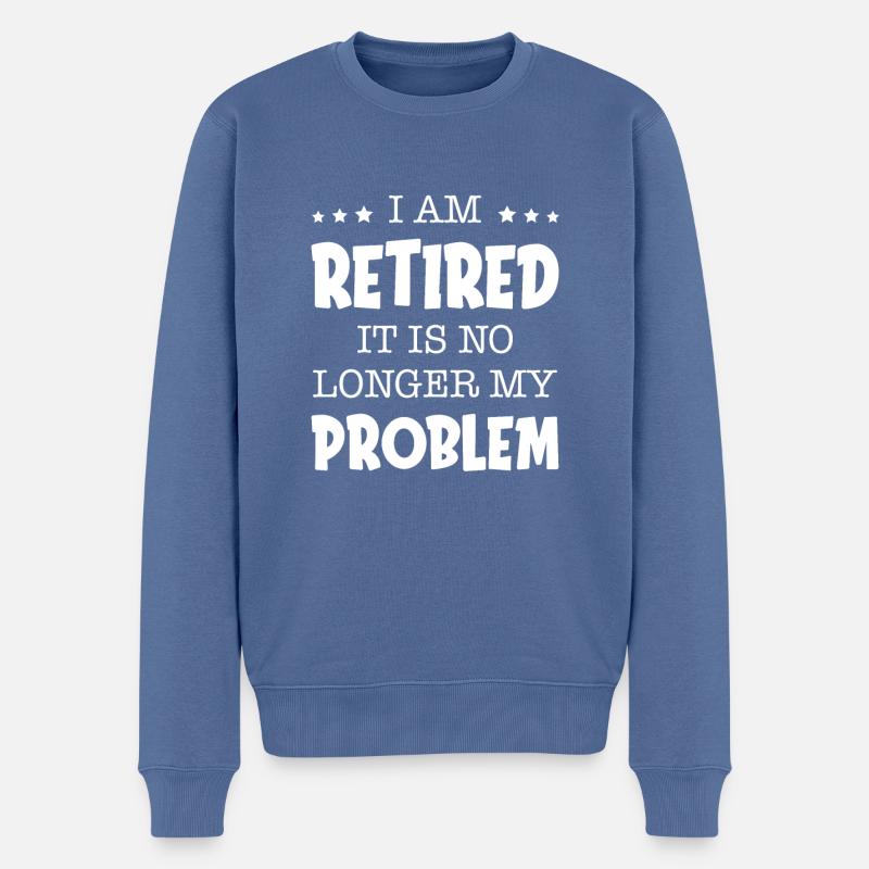 Rentner Rente - Männer Premium Bio Pullover - Taubenblau