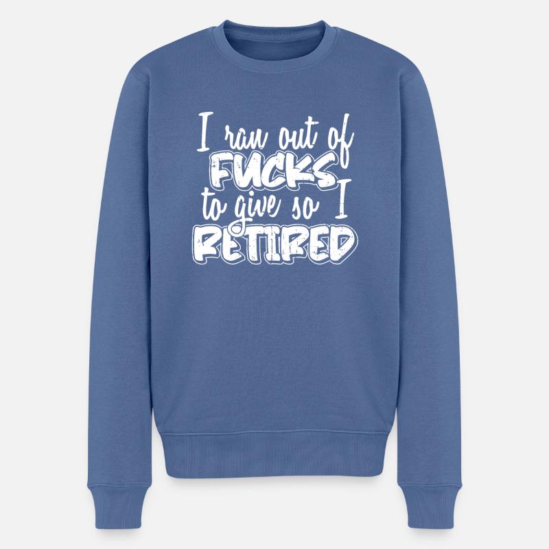 Rentner Rente Lustig - Männer Premium Bio Pullover - Taubenblau