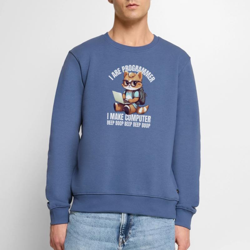 Ich bin Programmierer. Ich mache Computer Beep Männer Premium Bio Pullover