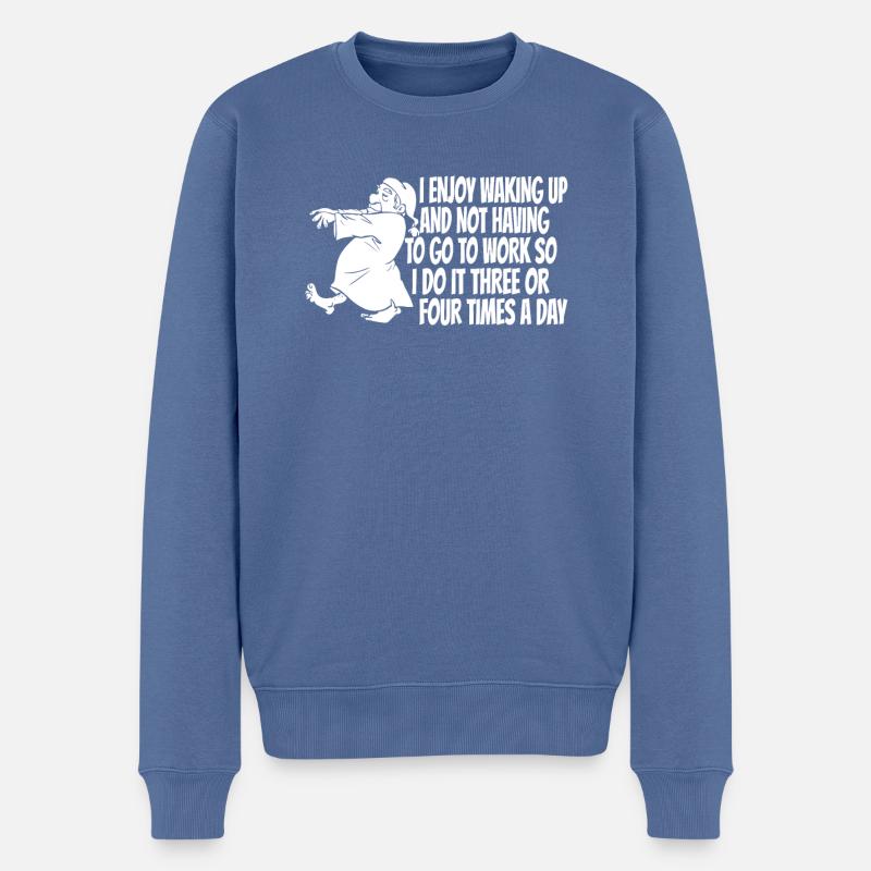 Rentner Rente Lustig - Männer Premium Bio Pullover - Taubenblau