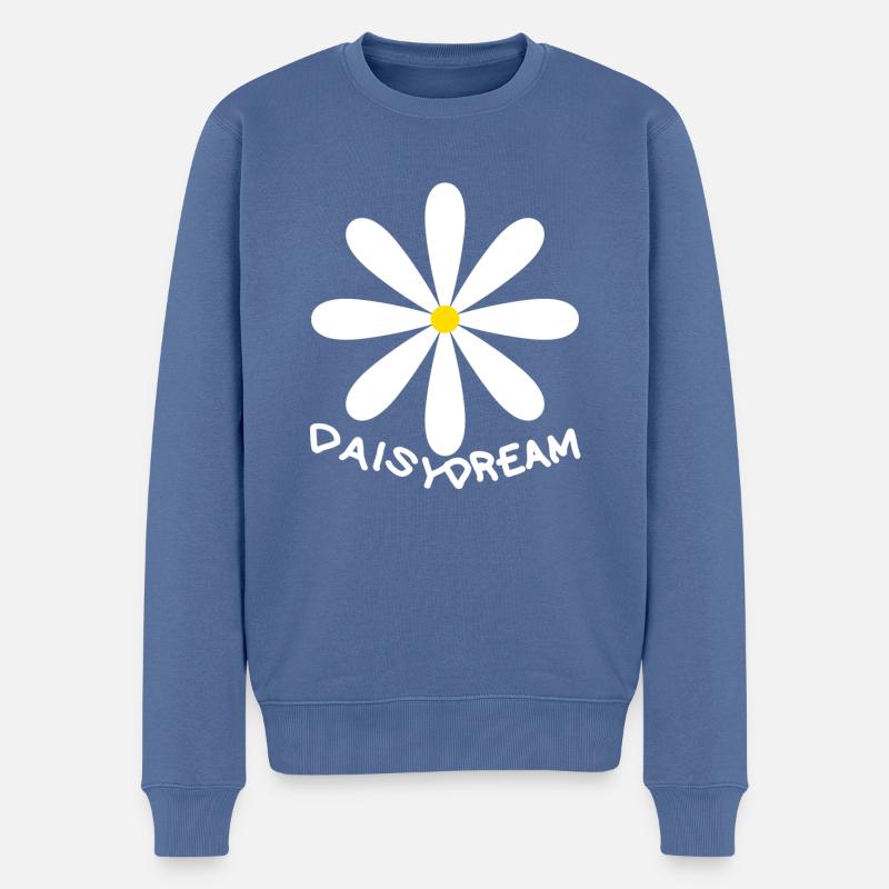 Daisy Dream - Pull Premium bio Homme - bleu pigeon