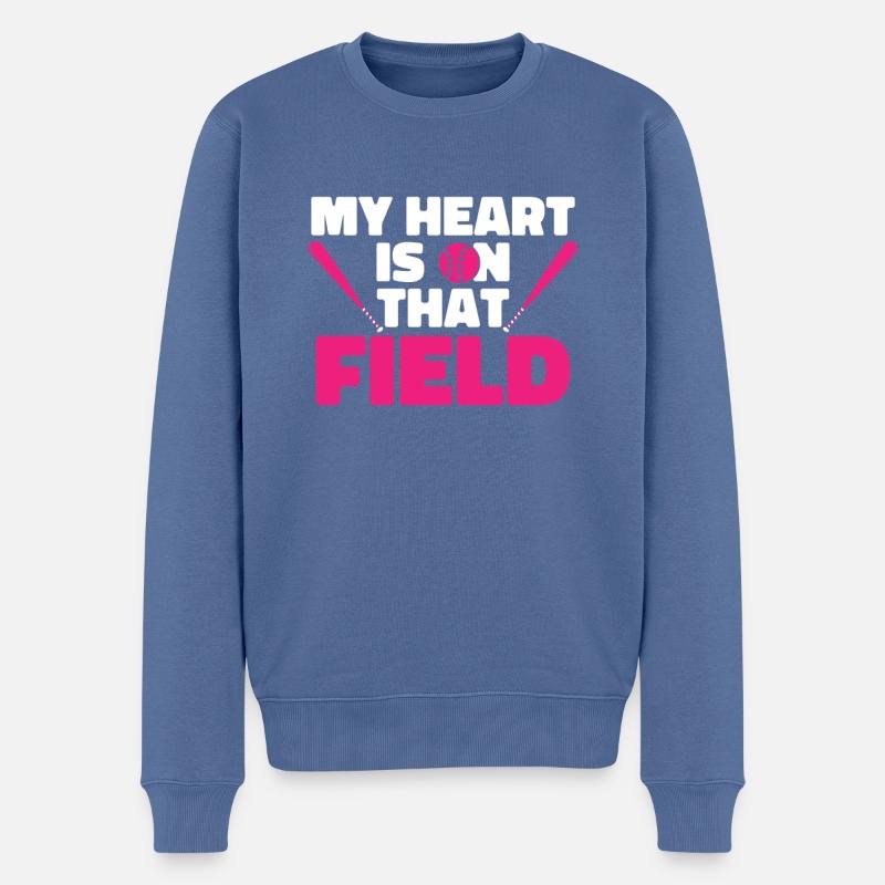 Baseball Maman Baseball Maman - Pull Premium bio Homme - bleu pigeon