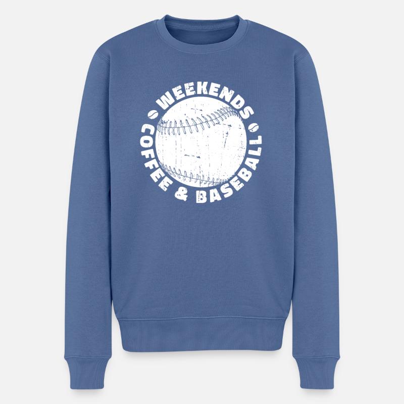 Baseball Baseball Maman - Pull Premium bio Homme - bleu pigeon