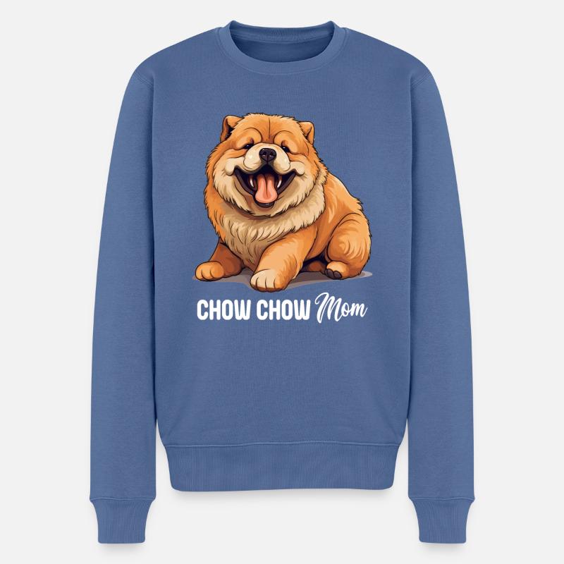 Chow Chow pour chien - Pull Premium bio Homme - bleu pigeon
