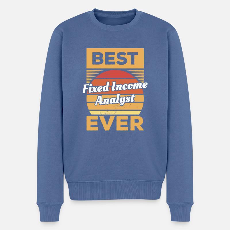 Bester Fixed-Income-Analyst aller Zeiten - Männer Premium Bio Pullover - Taubenblau