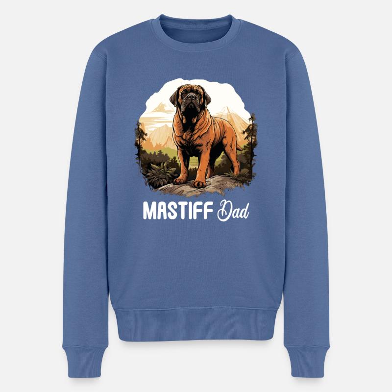 Mastiff - Männer Premium Bio Pullover - Taubenblau