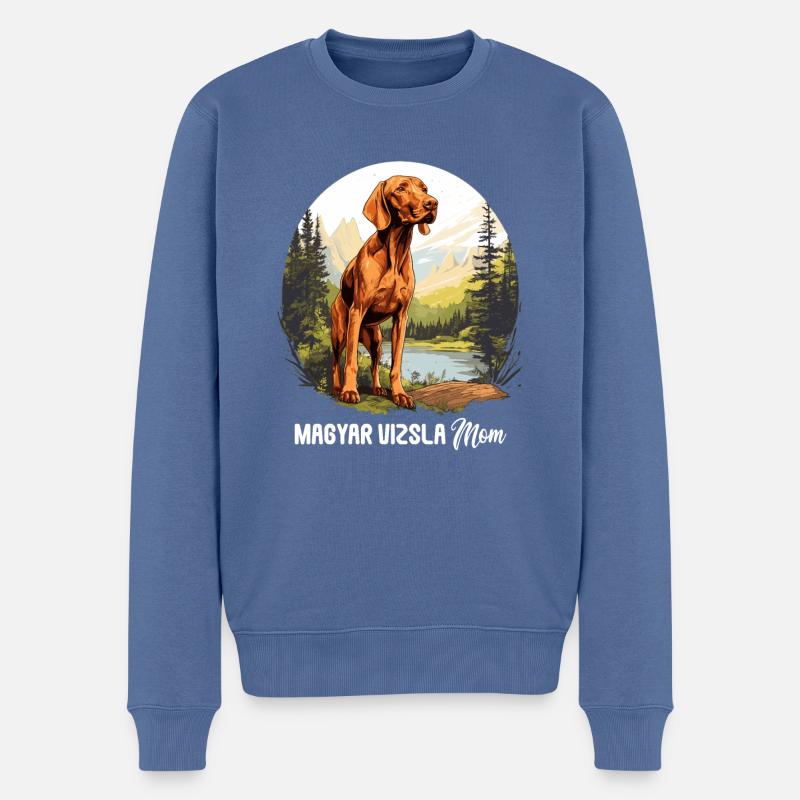 Magyar Vizsla - Pull Premium bio Homme - bleu pigeon